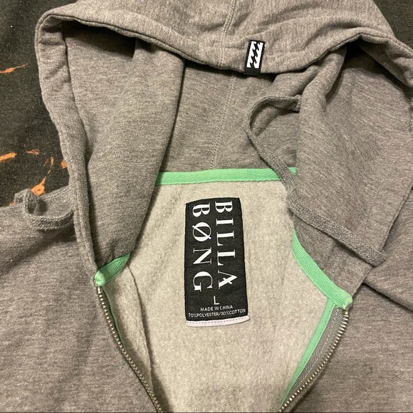 Vintage Billabong Zipper Hoodie Size L - Picture 2 of 2